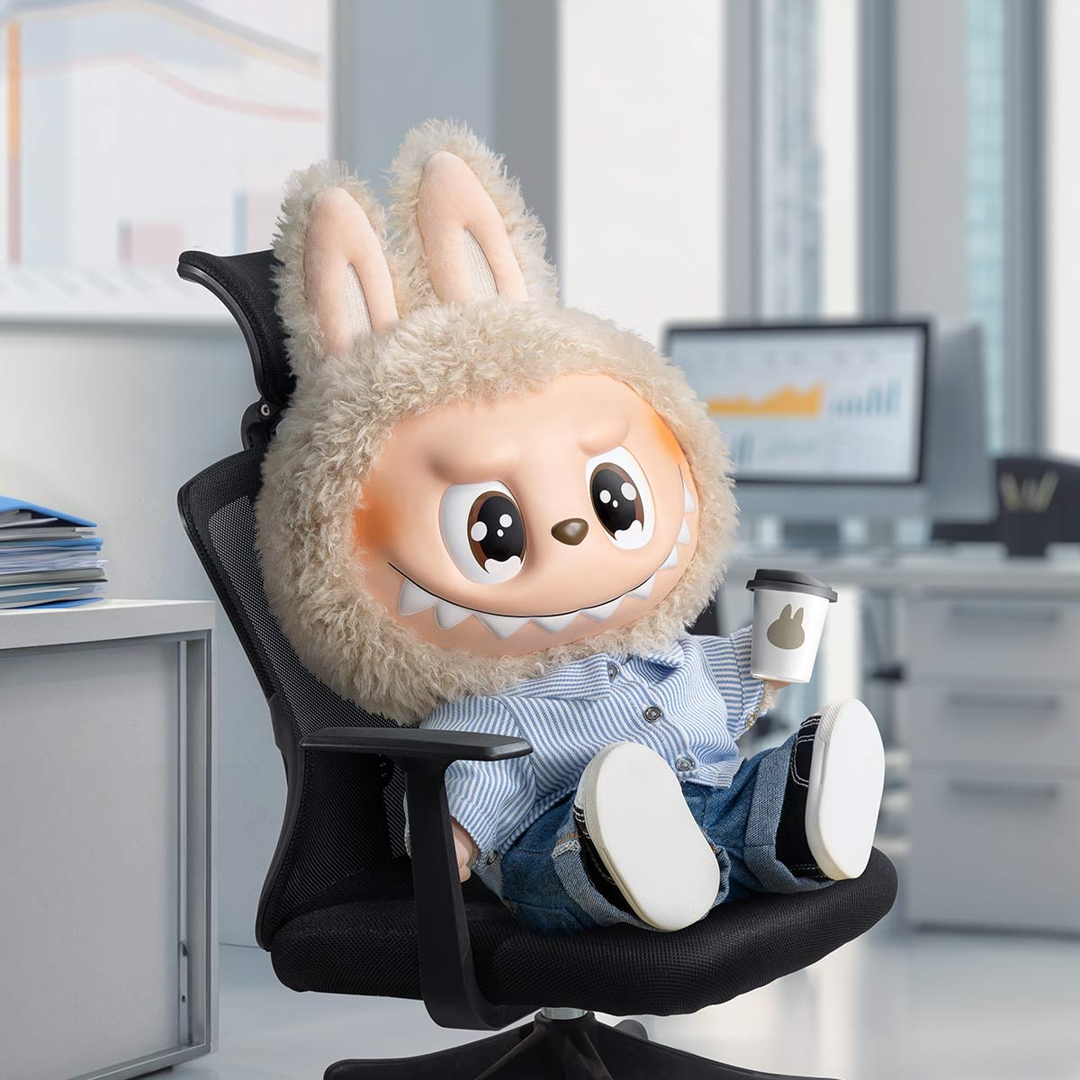 POPMART LABUBU THE MONSTERS 'FLIP WITH ME' VINYL PLUSH DOLL (40 CM)