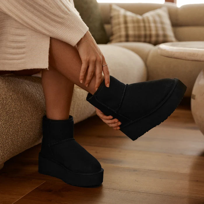 UGG CLASSIC ULTRA MINI PLATFORM 'BLACK'