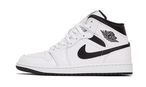 NIKE AIR JORDAN 1 MID 'WHITE BLACK' 42