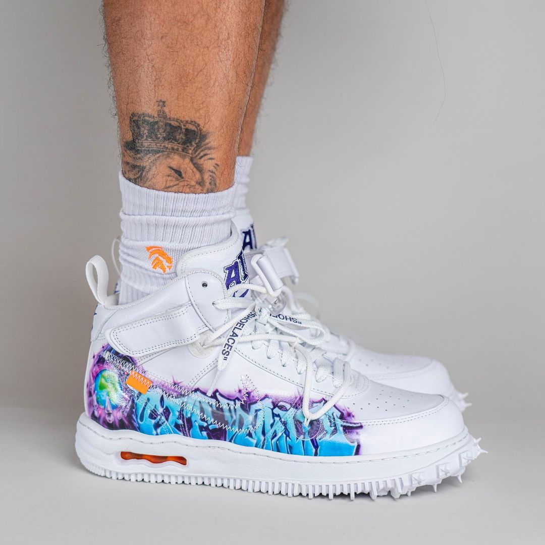 NIKE AIR FORCE 1 MID SP OFF WHITE 'GRAFFITI'