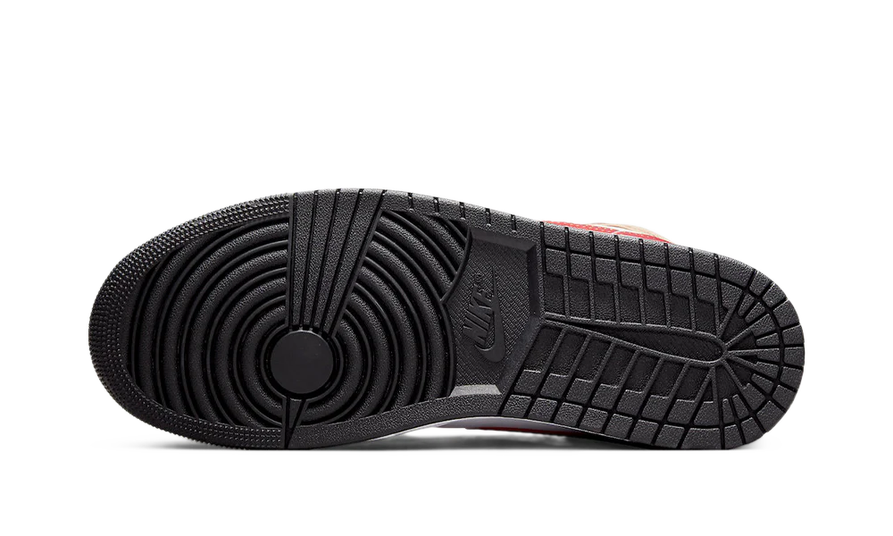 AIR JORDAN 1 MID BEIGE RED 'CURRY'