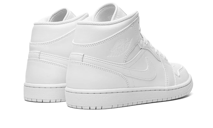 NIKE AIR JORDAN 1 MID 'TRIPLE WHITE' 47