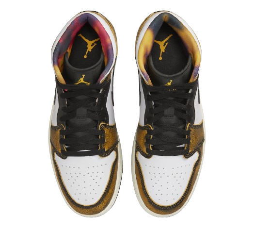 AIR JORDAN 1 MID SE 'ORANGE WEAR-AWAY'