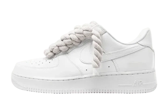 NIKE AIR FORCE 1 LOW 'TRIPLE WHITE ROPE LACES'