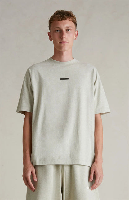 FEAR OF GOD ESSENTIALS T-SHIRT 'HEATHER STONE' FW25