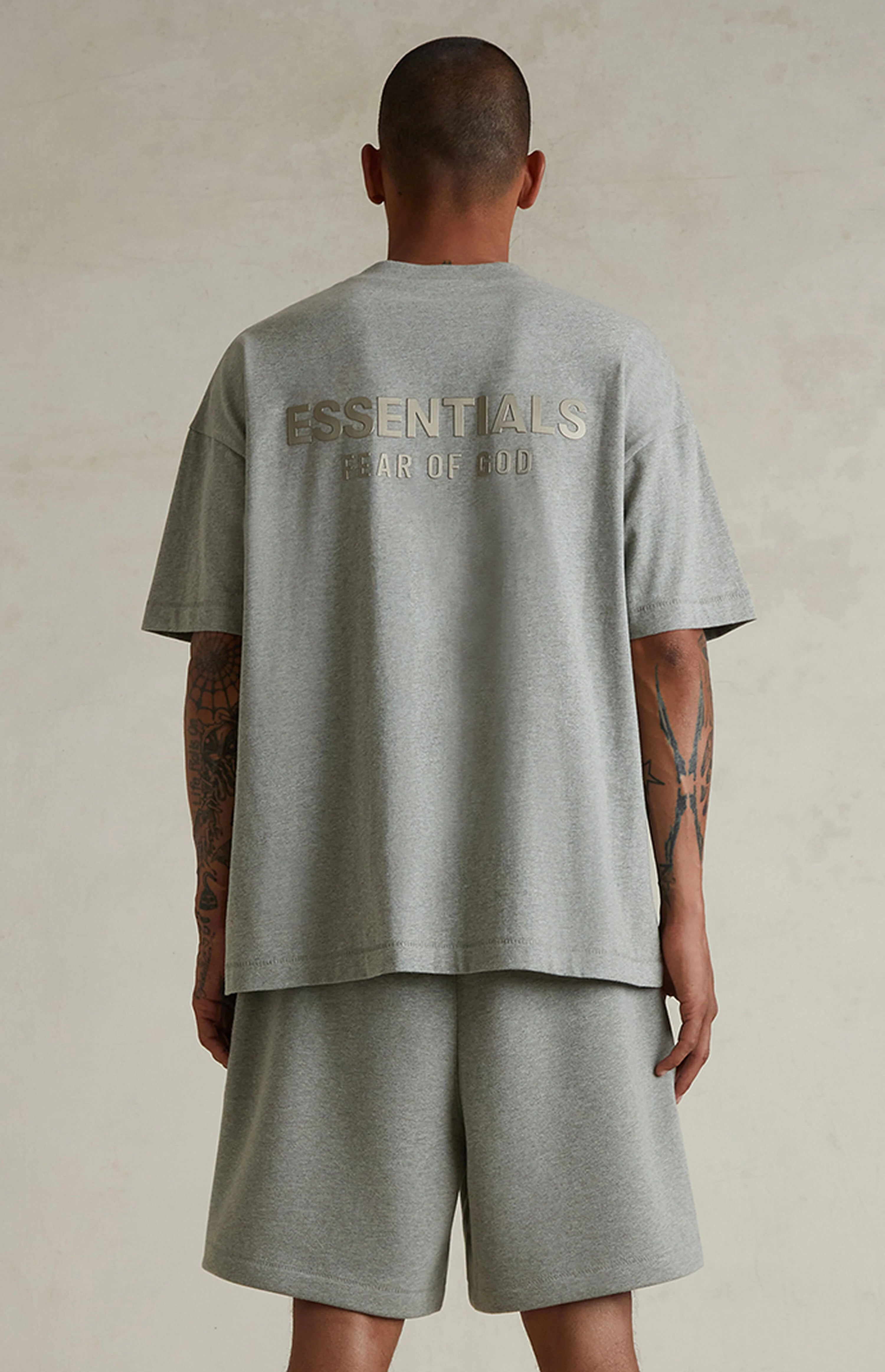 FEAR OF GOD ESSENTIALS CLASSIC T-SHIRT 'CONCRETE HEATHER' FW25