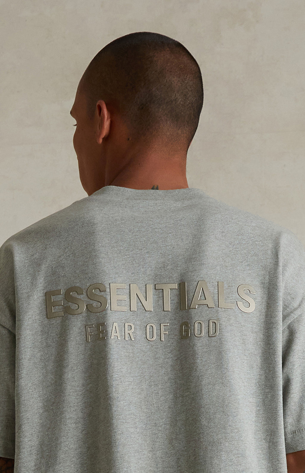 FEAR OF GOD ESSENTIALS CLASSIC T-SHIRT 'CONCRETE HEATHER' FW25