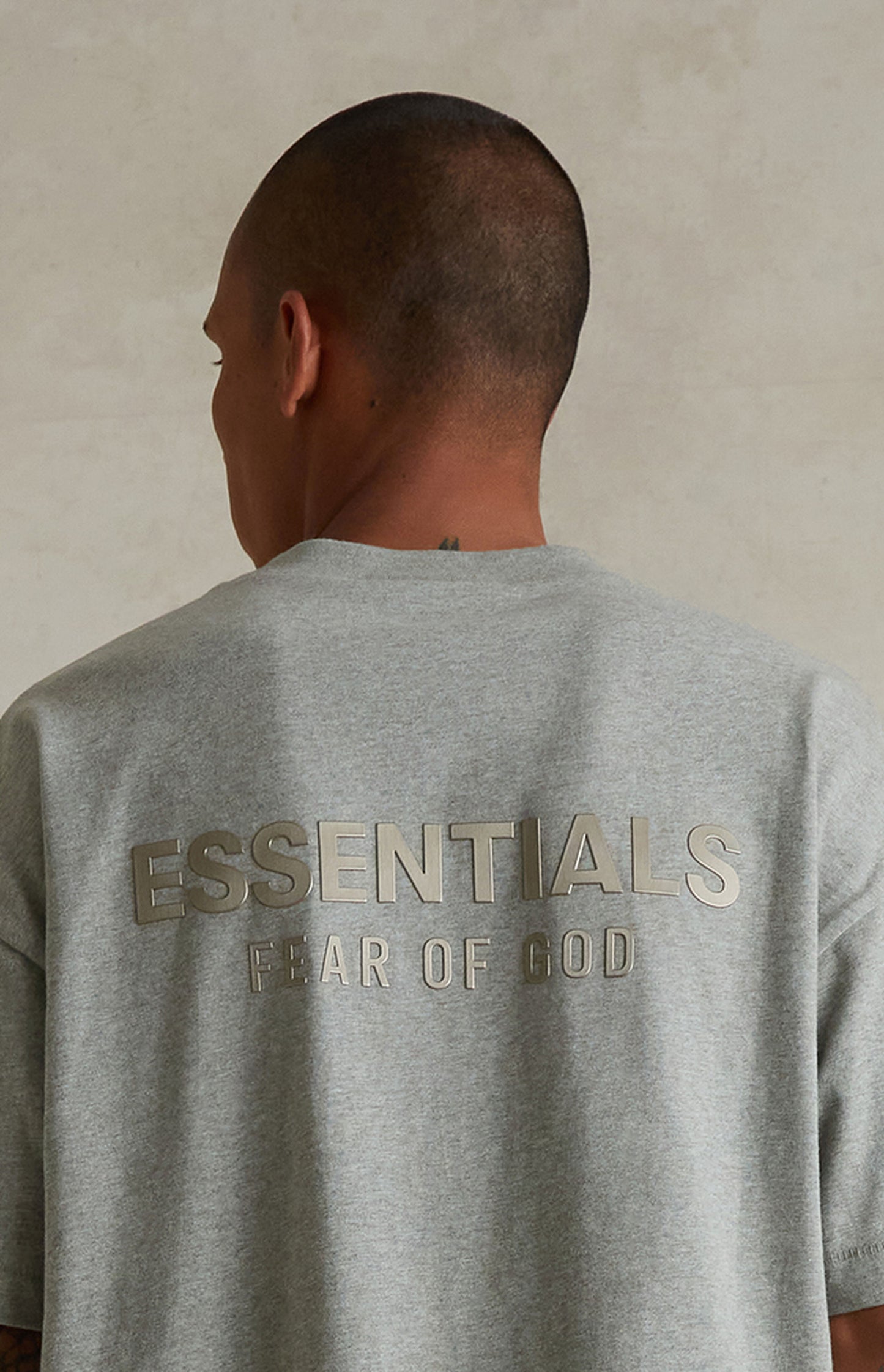 FEAR OF GOD ESSENTIALS CLASSIC T-SHIRT 'CONCRETE HEATHER' FW25