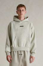 FEAR OF GOD ESSENTIALS HOODIE 'HEATHER STONE' FW25