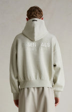 FEAR OF GOD ESSENTIALS HOODIE 'HEATHER STONE' FW25
