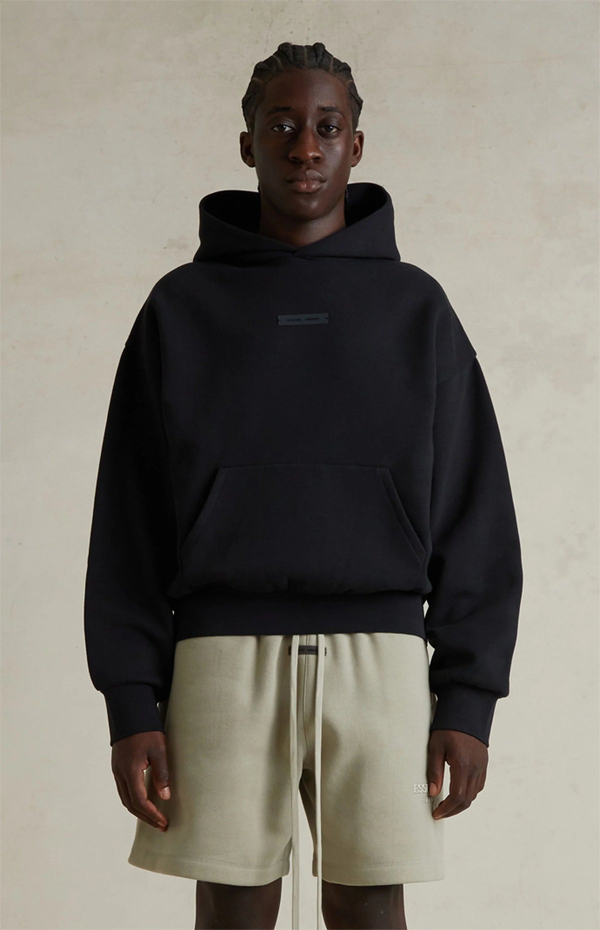 FEAR OF GOD ESSENTIALS HOODIE 'JET BLACK' FW25
