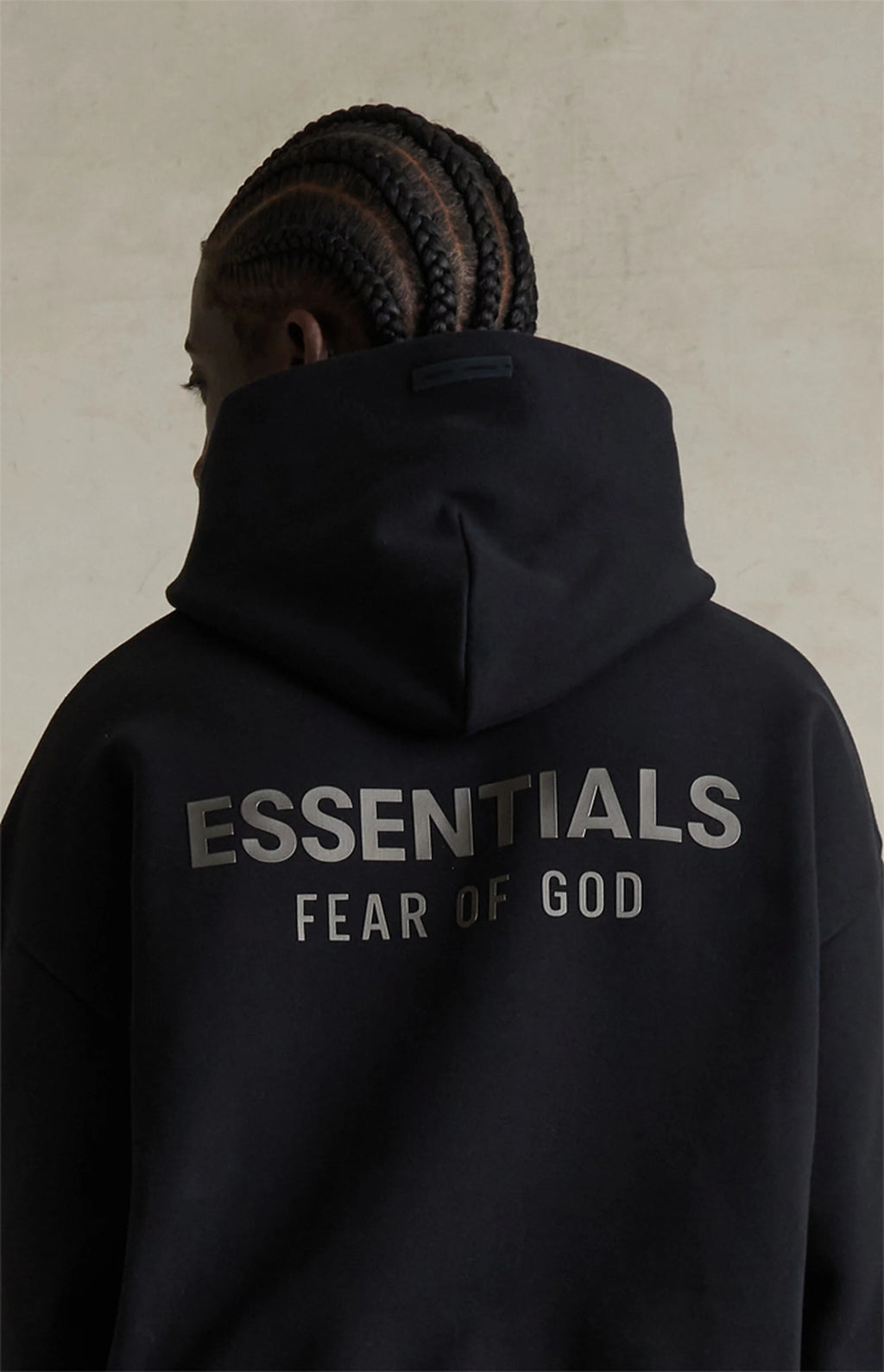 FEAR OF GOD ESSENTIALS HOODIE 'JET BLACK' FW25