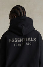FEAR OF GOD ESSENTIALS HOODIE 'JET BLACK' FW25