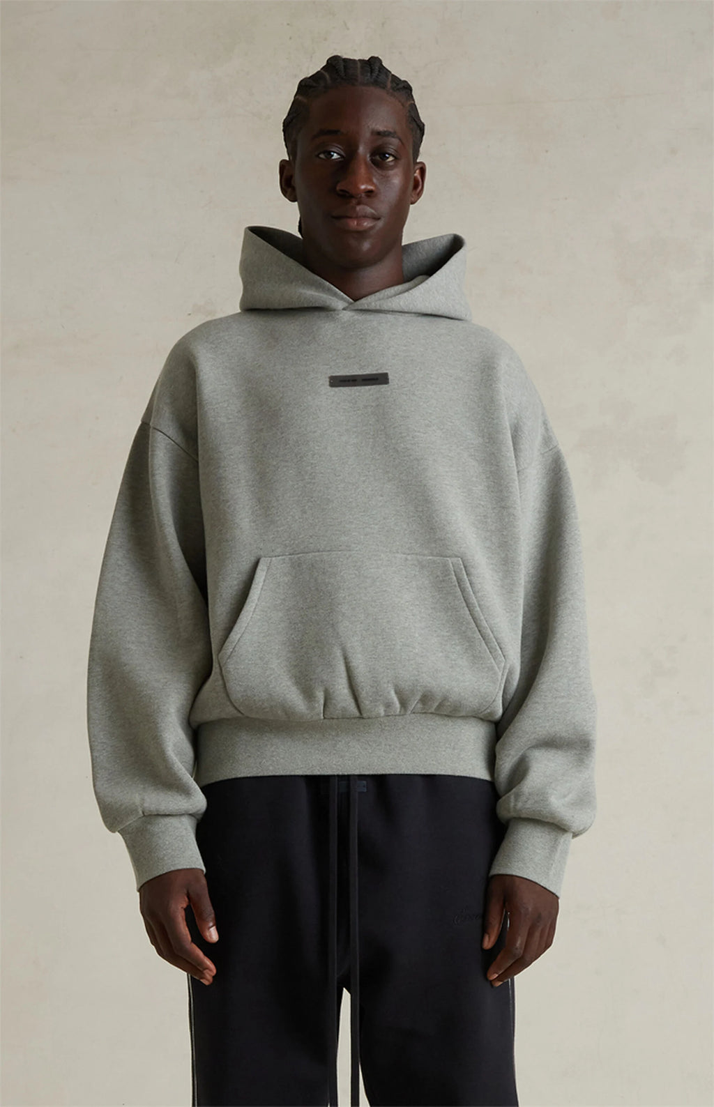 FEAR OF GOD ESSENTIALS HOODIE 'CONCRETE HEATHER' FW25