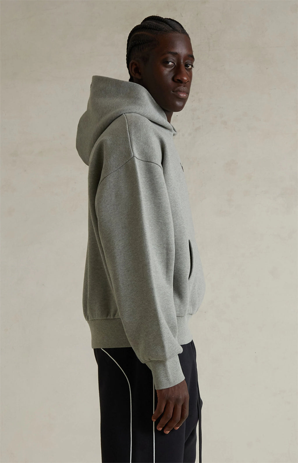 FEAR OF GOD ESSENTIALS HOODIE 'CONCRETE HEATHER' FW25