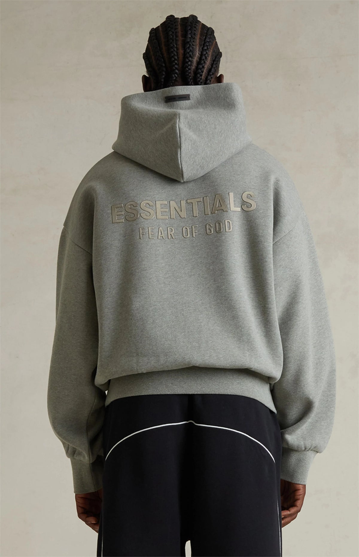 FEAR OF GOD ESSENTIALS HOODIE 'CONCRETE HEATHER' FW25