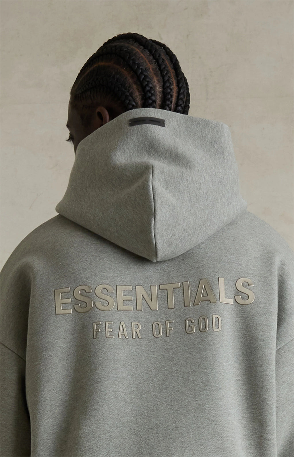 FEAR OF GOD ESSENTIALS HOODIE 'CONCRETE HEATHER' FW25