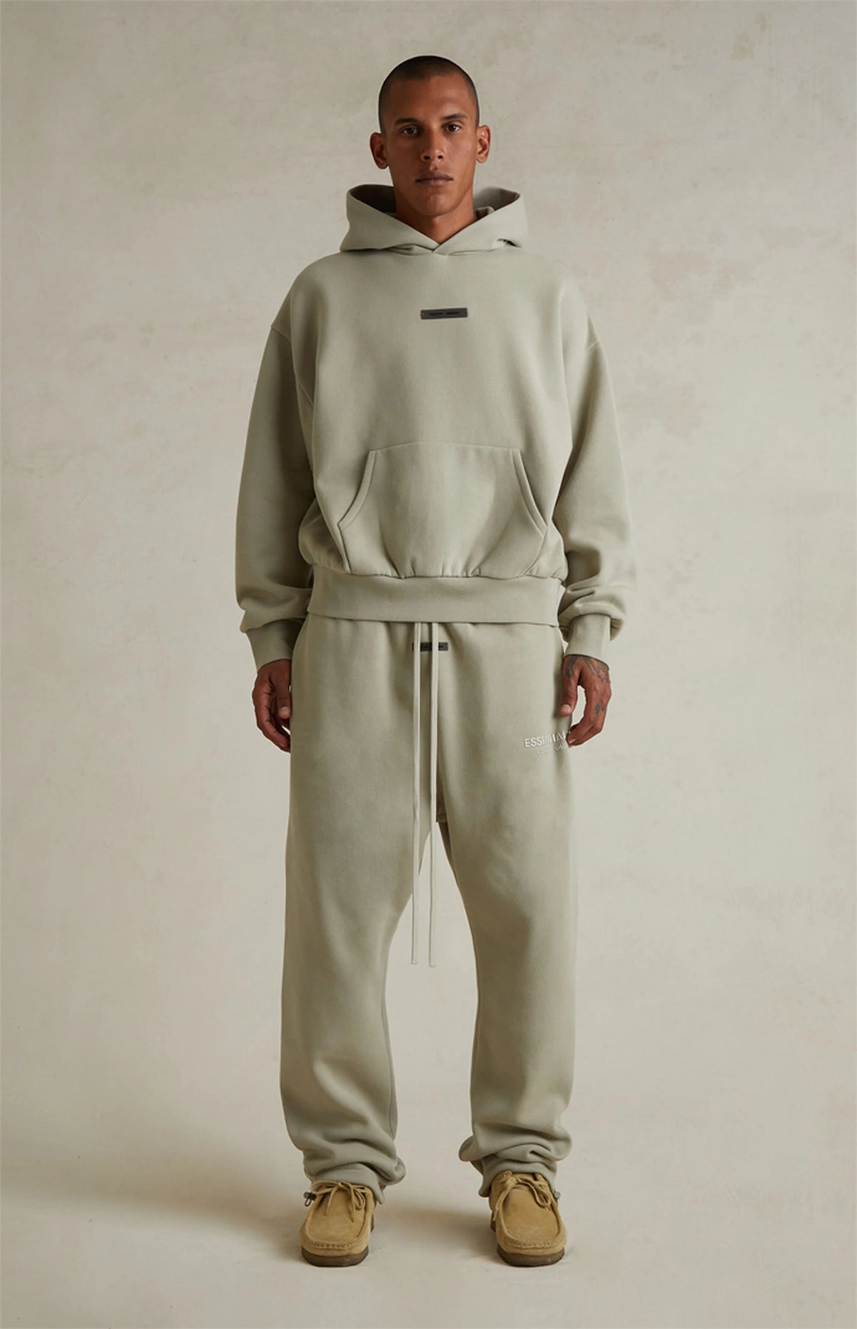 FEAR OF GOD ESSENTIALS HOODIE 'ABBEY STONE' FW25