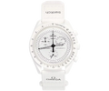 SWATCH X OMEGA BIOCERAMIC MOONSWATCH 'MISSION TO MOONPHASE SNOOPY WHITE'