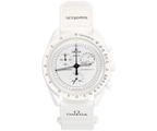 SWATCH X OMEGA BIOCERAMIC MOONSWATCH 'MISSION TO MOONPHASE SNOOPY WHITE'