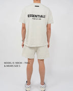 FEAR OF GOD ESSENTIALS SHORTS 'LIGHT OATMEAL' FW22