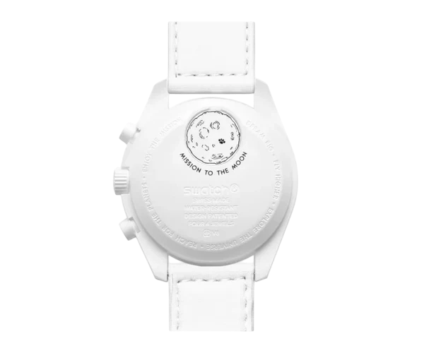 SWATCH X OMEGA BIOCERAMIC MOONSWATCH 'MISSION TO MOONPHASE SNOOPY WHITE'