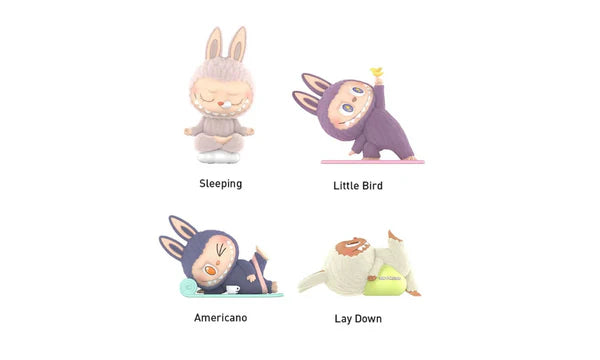 POP MART LABUBU THE MONSTERS 'LAZY YOGA SERIES FIGUERS' BLIND BOX