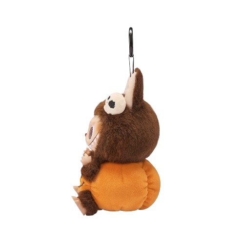 POPMART LABUBU 'HAPPY HALLOWEEN PARTY SERIES-SITTING PUMPKIN ' VINYL PLUSH PEDANT