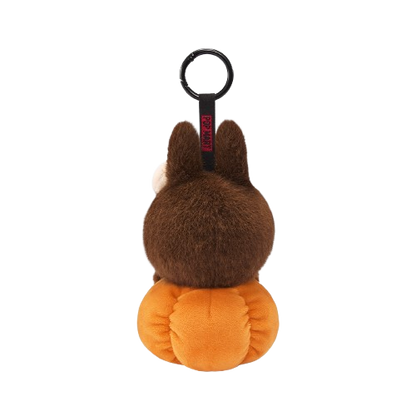 POPMART LABUBU 'HAPPY HALLOWEEN PARTY SERIES-SITTING PUMPKIN ' VINYL PLUSH PEDANT