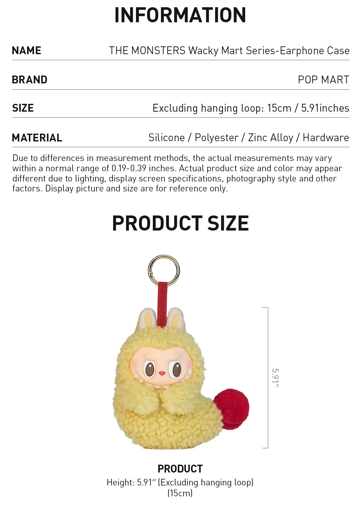 POPMART LABUBU THE MONSTERS 'WACKY MARKT SERIES-EARPHONE CASE'