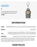 POPMART LABUBU THE MONSTERS 'PIN FOR LOVE' SERIES VINYL PLUSH PEDANT (N-Z)