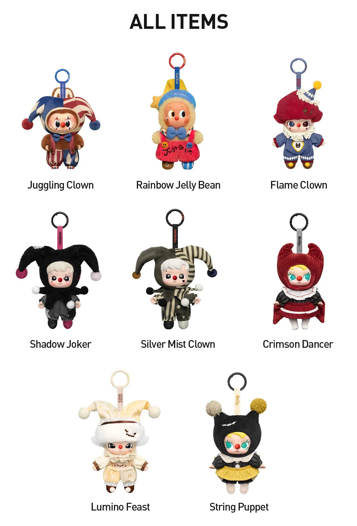 POP MART LABUBU THE MONSTERS 'WHY SO SERIOUS' SERIES-VINYL PLUSH PEDANT BLIND BOX