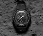 SWATCH X OMEGA BIOCERAMIC MOONSWATCH MISSION TO MOONPHASE 'SNOOPY BLACK'