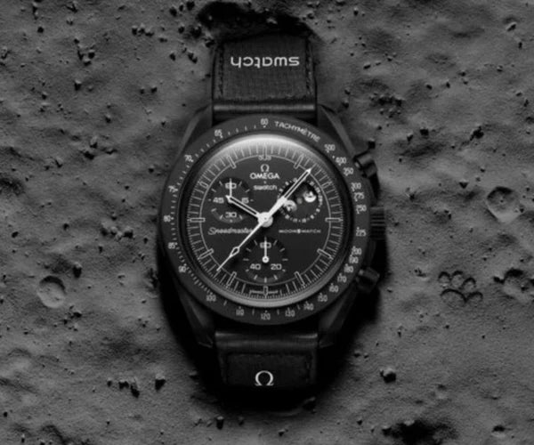 SWATCH X OMEGA BIOCERAMIC MOONSWATCH MISSION TO MOONPHASE 'SNOOPY BLACK'