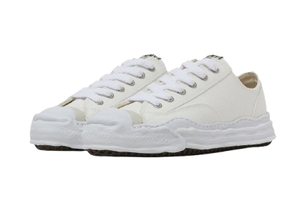 MAISON MIHARA YASUHIRO HANK OG SOLE CANVAS LOW "WHITE"