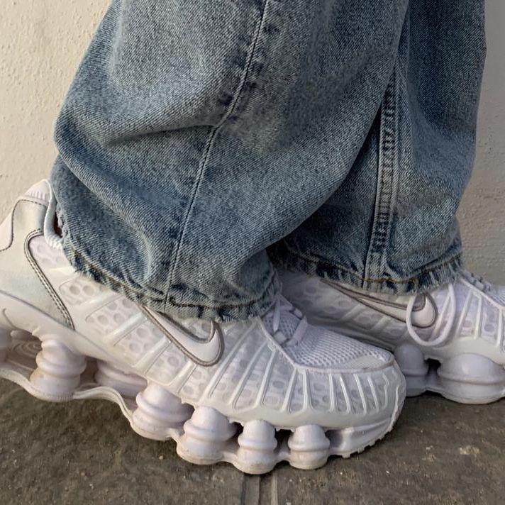 NIKE SHOX TL 'WHITE METALLIC SILVER'