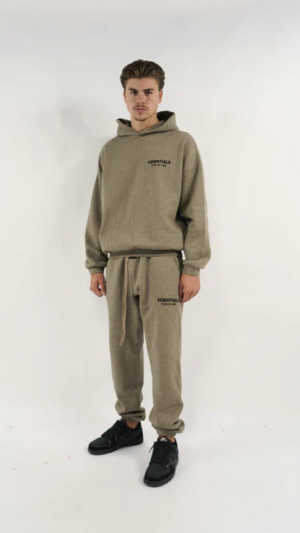 FEAR OF GOD ESSENTIALS FLEECE SET II 'HEATHER GREY' (2024)