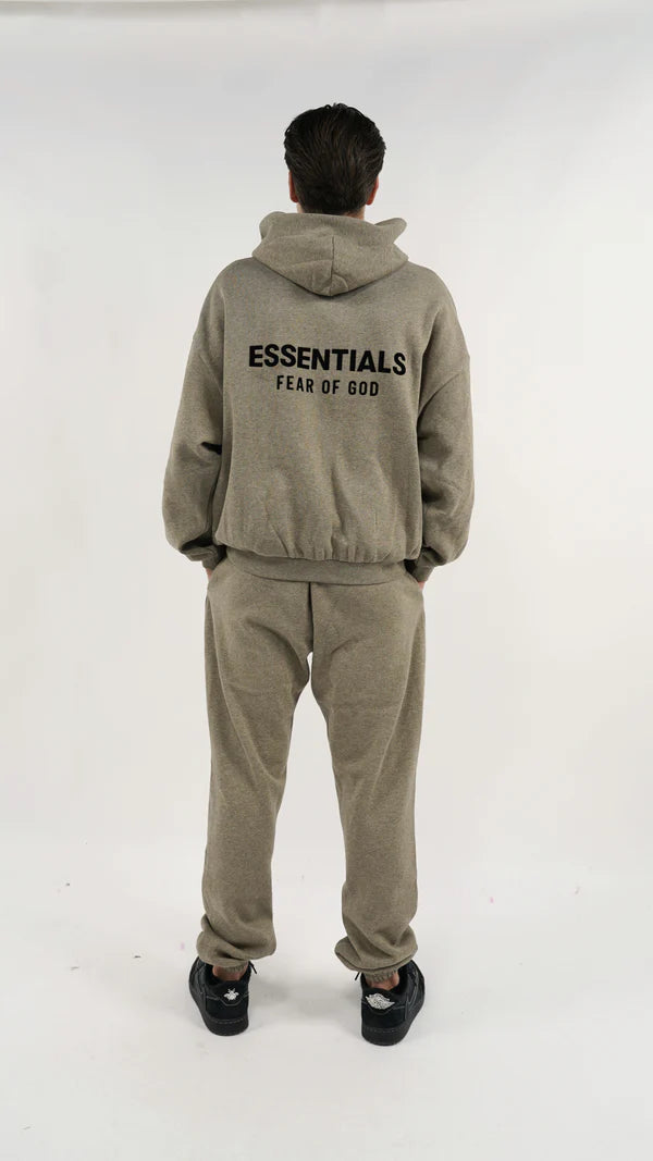 FEAR OF GOD ESSENTIALS FLEECE SET II 'HEATHER GREY' (2024)