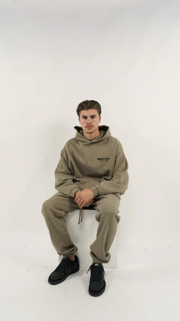 FEAR OF GOD ESSENTIALS FLEECE SET II 'HEATHER GREY' (2024)