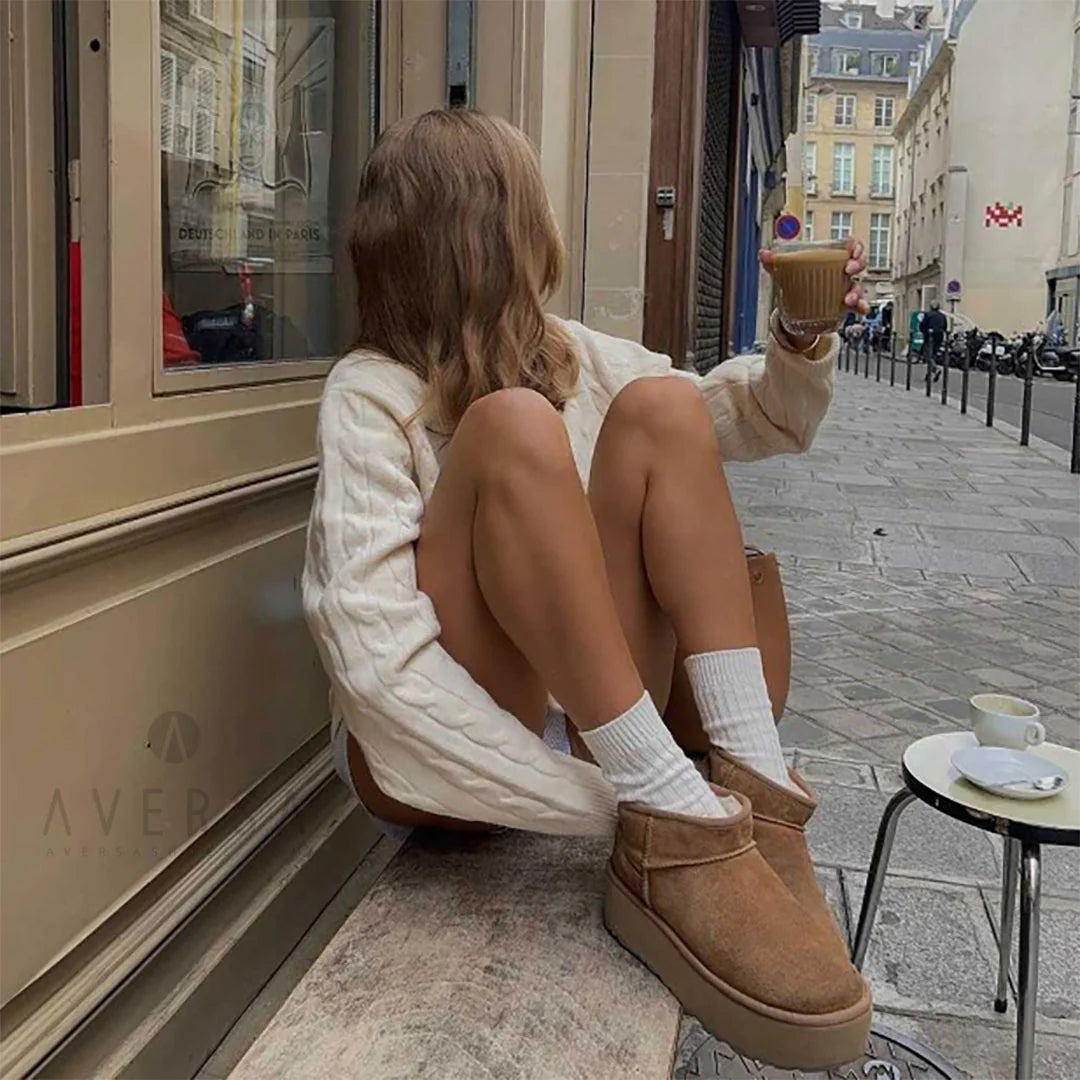 UGG CLASSIC ULTRA MINI PLATFORM 'CHESTNUT'
