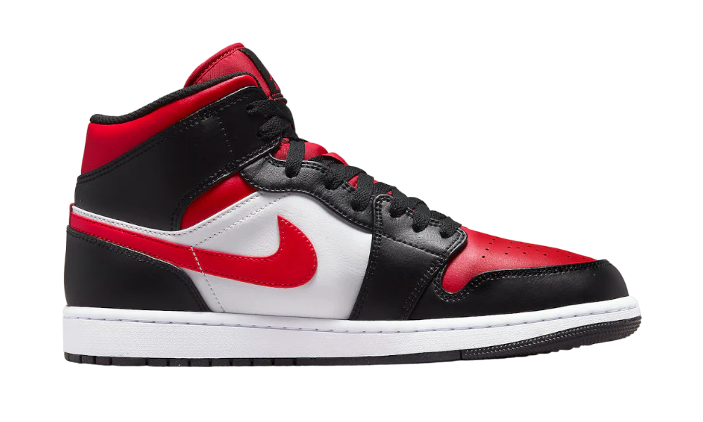 AIR JORDAN 1 MID 'BRED TOE'