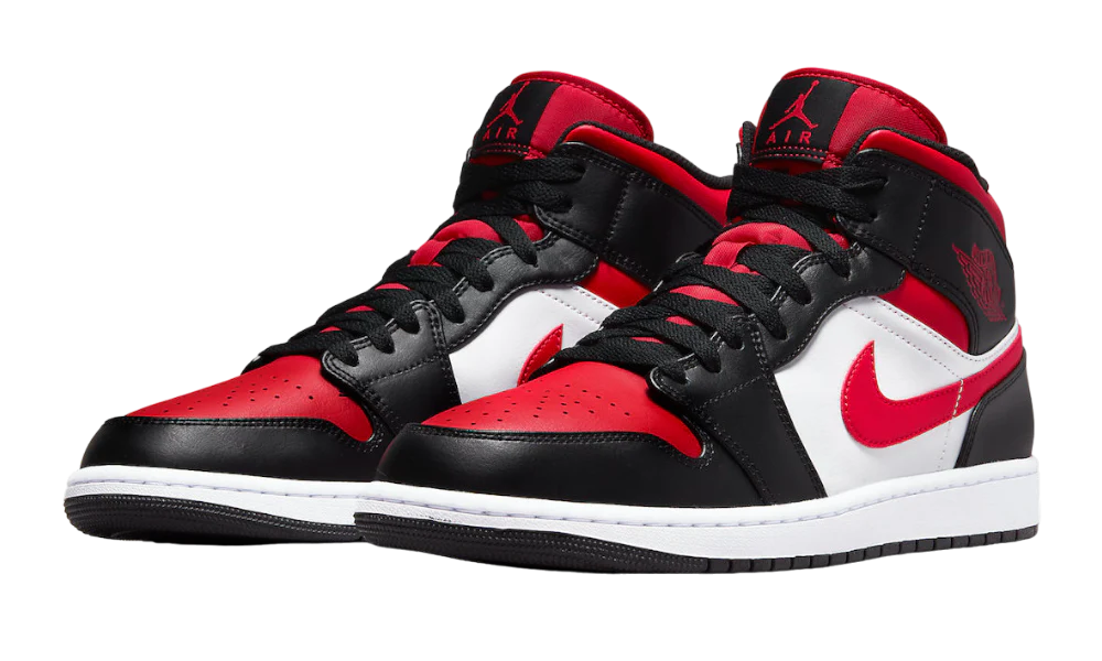 AIR JORDAN 1 MID 'BRED TOE'