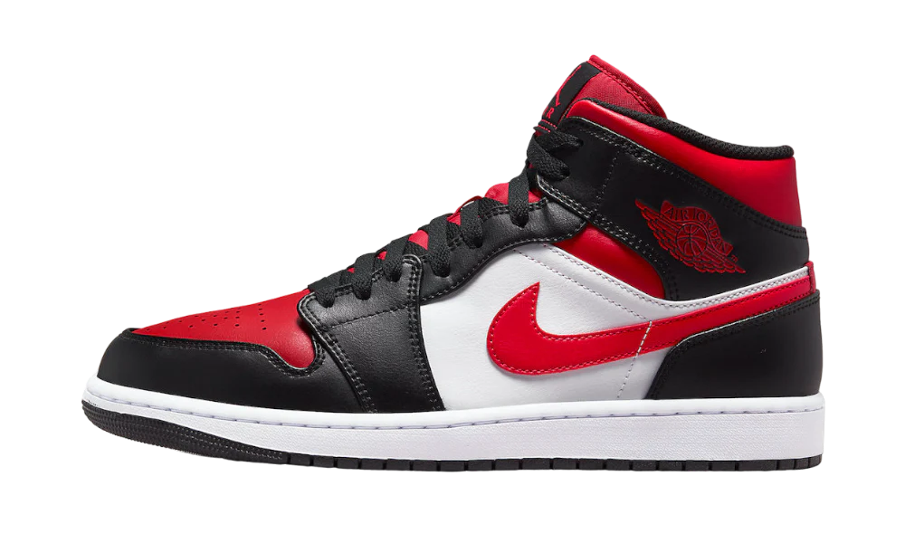 AIR JORDAN 1 MID 'BRED TOE'