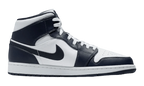 AIR JORDAN 1 MID 'WHITE METALLIC GOLD OBSIDIAN'