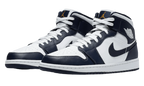 AIR JORDAN 1 MID 'WHITE METALLIC GOLD OBSIDIAN'