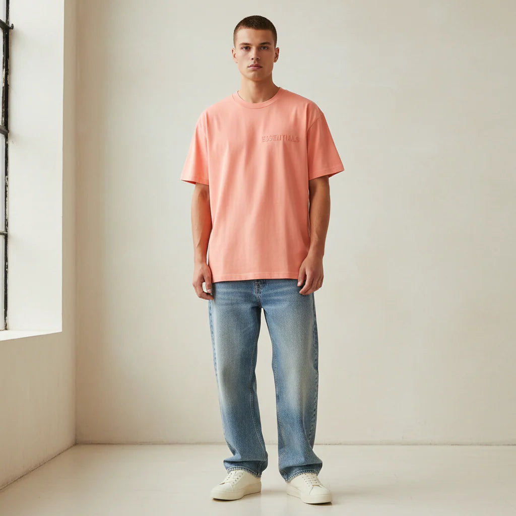 FEAR OF GOD ESSENTIALS T-SHIRT 'CORAL' SS23