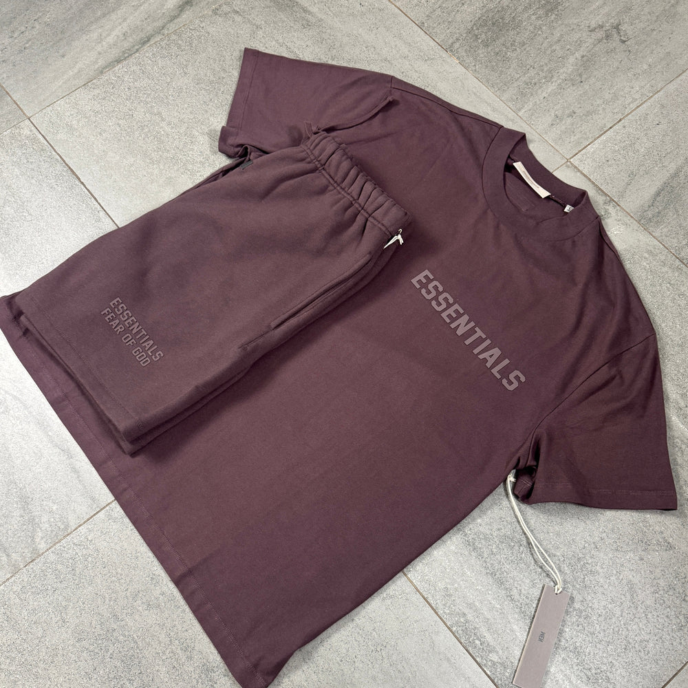 FEAR OF GOD ESSENTIALS SUMMER SET 'PLUM' SS23