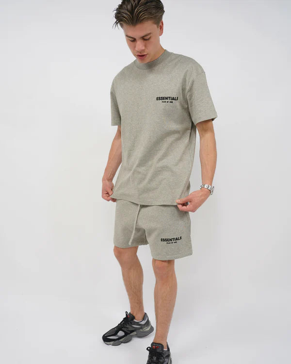 FEAR OF GOD ESSENTIALS SUMMER SET 'DARK OATMEAL' SS22