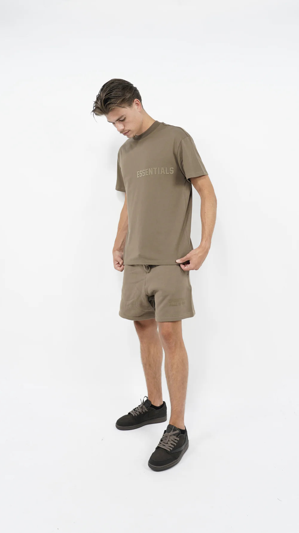 FEAR OF GOD ESSENTIALS T-SHIRT 'WOOD' SS23