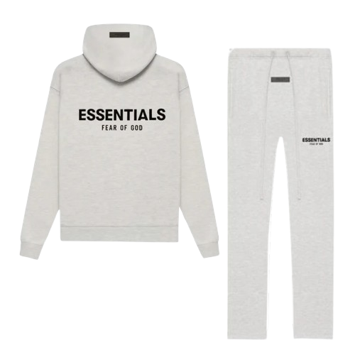 FEAR OF GOD ESSENTIALS 'LIGHT OATMEAL' FULL RELAXED SET (2022)
